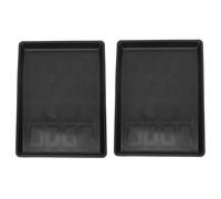 LIFKOME Pet Cage Tray 2pcs Black Chick Cage Bedpan for Dogs and Cats Easy to Clean PP Plastic Tray with Practical Design for Cages and Living Room