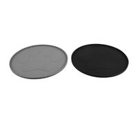 LIFKOME PET Placemat, Waterproof PET Food Mat, Round Silicone, 2pcs, Heavier Thicker Design, Nonslip Base, Suitable for Cats and Small Dogs with Water Bowls