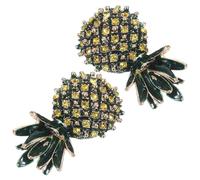 LIFKOME Pineapple Brooches Cute Fruit Pins Vintage Alloy Lapel Pins for Women Daily Wearing Elegant Accessory for Clothes Bags with Meticulous Craftsmanship and Vibrant Colors, 2pcs