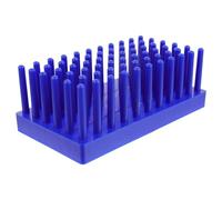 LIFKOME Place Plastic Test Tube Rack Laboratory Drying Holder Multi-functional Inverted Tube Stand for Science Classroom and Professional Lab Use White Blue