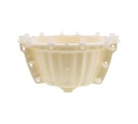 LIFKOME Plant Pot Mold, Concrete Flower Pot Mold, Beige Plastic Rectangular 13.6x13.6x6.3 for Cement Casting, Succulents, Large Outdoor Plants, DIY Indoor Decor