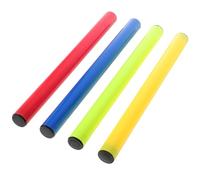LIFKOME Plastic Baton Set Lightweight and Eye-catching 4pcs for Track and Field Relay Races Racing Relay Batten Easy to Pass Random Color Running Tools for Sports Use and Athlete Race