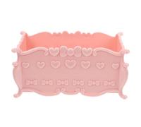 LIFKOME Plastic Hamster Bathtub Open Pink Bath Container for Pet Cage Use | Sand Bath Setup, Easy-clean Surface, Non-slip Base, Quick Sand Changes