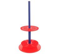 LIFKOME Plastic Pipette Rack Stand for Laboratory Use Sample Tube Holder with Chemical-Resistant Slots Compact Design for School and Professional Lab Organization