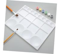 LIFKOME Plastic Watercolor Mixer Palette with Multiple Wells Lightweight and Clean Paint Tray for Artists and Professionals Multi-functional Pigment Holder for Painting and Craft Use