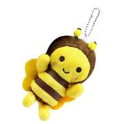 LIFKOME Plush Bee Pendant Keychain Cute Stuffed Bee Soft Bag Charm Decorative Key Ornament for Birthday Valentine Christmas Gifts and Everyday Use
