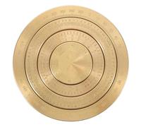 LIFKOME Pocket Compass Miniature Brass Ba Gua Compass Smooth Rotation and Compact Design for Office Decoration and Collectible Use, 2.3 Inch Golden
