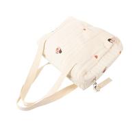 LIFKOME Portable Cotton Diaper Bag Travel Tote for Essentials Durable Storage for Diapers Napkins Convenient Organizer for Parents The Go