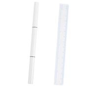 LIFKOME Portable Dual End Marking Pen for Eyebrow and Lip Lines with Ruler Sweat Proof Easy to Erase Suitable for Tattoo Positioning