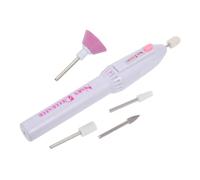 LIFKOME Portable Electric Manicure Pen with Low Noise and Comfortable Grip for Women Mini Nail Drill Tool for Grinding Polishing Engraving and Carving White Nail Art Device