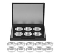 LIFKOME Portable Empty Eyeshadow Palette with Metal Pans DIY Makeup Case Compact Blush Box for Travel and Social Gatherings Stylish Vanity Organizer