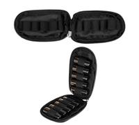 LIFKOME Portable Essential Oil Bottle Case with Key Holder Sturdy Zippered Travel Bag with Handle for Home Go Black Organizer for Oil Storage and Easy Transport