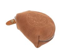 LIFKOME Portable Leather Coin Pouch Vintage Design Multi-Purpose Earphone and Money Storage Bag for Daily Use at School Work and Travel