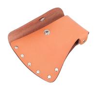 LIFKOME Portable Leather Protective Case for Axe with Double Snap Closure, Versatile Brown Sheath Cover for Camping and Outdoor Use, Sturdy and Decorative Axe Holster