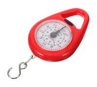 LIFKOME Portable Mechanical Luggage Scale with Hook High Precision Hanging Spring Balance Lightweight Mini Suitcase Scale for Travel and Personal Use in Red
