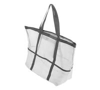 LIFKOME Portable Mesh Shower Bag for Beach Extra Capacity Storage Tote for Toys and Sundries Convenient Wall Hanging Design for Boy Girl Treasure Collection for Bathing and Outdoor