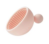 LIFKOME Portable Silicone Makeup Brush Cleaner Bowl Cosmetic Tool with Easy Water Fill Efficient Cleaning for Eyeshadow Brushes Adorable Pink Design