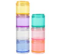 LIFKOME Portable Weekly Pill Organiser Box with Multiple Grids and Detachable Mini Container, Stackable Design PC Material for Medicine Storage and Traveling Use, for Patients