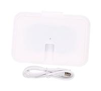 LIFKOME Portable Wet Wipe Warmer USB Powered with Temperature Control Fast Heating Tissue Heater for Nursery and Travel Moisture Retaining Wipe Warmer in White Safe and Easy to Use