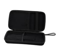 LIFKOME Portable Wireless Microphone Storage Bag with Padded Dividers and Dual Microphone Slots Lightweight Case with Double Metal Zipper and Travel Handle Multifunctional Organizer for