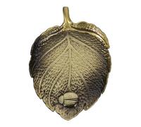 LIFKOME Portable Zinc Alloy Ink Dish for Calligraphy and Home Decoration Retro Style Decorative Lotus-Shaped Ink Tray Versatile Artistic Container for Desktop Use