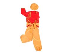 LIFKOME Prince Costume Arab Prince Cosplay Outfit with Hat Belt for Halloween Birthday Dress Up and Themed Parties