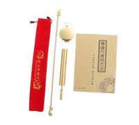 LIFKOME Pure Copper Dowsing Rod with Dragon Head and Compass Portable Feng Shui Detection Tool Lightweight Detachable Divining Probe for Energy and Direction Finding