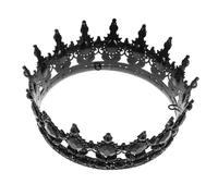 LIFKOME Queen Crown Tiara Bride Wedding Accessory Rhinestone Crystals Headband for Women Princess Halloween Costume Crown Headdress
