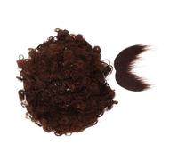 LIFKOME Realistic Afro Wig and Fake Mustache Set for Men Soft Comfortable Pirate Costume Accessory with Curly Hair Beard Versatile Party Dress-up Kit One Brown