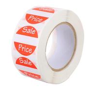 LIFKOME Red Paper Price Display Labels Stickers for Supermarkets and Multiple Shops, Practical and Convenient to Store Price Label Stickers for Retail Pricing
