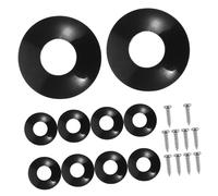 LIFKOME Replaceable Guitar Tuner Washer with Screws Tuning Peg Spacers for Acoustic and Electric Guitars for Stable Tuning and Improved Playability Black Kit