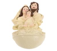 LIFKOME Resin Jesus Nativity Figurine Catholic Pendant Decor for Entryway Wall Hanging and Tabletop Display Authentic Biblical Birth Scene Sculpture for Christmas Baptism and Catholic Home