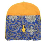 LIFKOME Retro Ethnic Brocade Pouch for Music Books Elegant Embroidery Storage Holder Lightweight Durable Zen Book Bag for School Office and Travel for Loved Ones