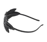 LIFKOME Retro Rhinestone Beaded Headband for Women, Vintage Style Hair Hoop with Handmade Decorative Crystals, Bohemian Party and Wedding Hair Accessory