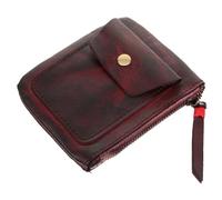 LIFKOME Retro Vegetable Tanned Leather Coin Pouch for Men Small Coin Bag Pockets Decorative Money Holder for Ladies