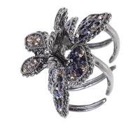 LIFKOME Rhinestone Hair Bun Clip with Secure Claw Clamp Medium Black Ponytail Holder for Women and Non-slip Hair Accessory for Stylish Updos and Everyday Use
