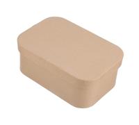 LIFKOME Round Kraft Paper Box Cardboard Storage Container for DIY Craft Projects Creative Art Supplies Organizer with Smooth Rounded Corners