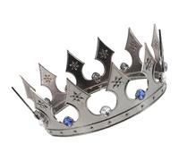 LIFKOME Royal Crown for Adults Durable Metal Ceremonial Tiaras with Acrylic Crystals for Halloween Birthday Parties Prom Festive Occasions Ergonomic Design for Comfort