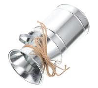 LIFKOME Rustic Farmhouse Style Metal Flower Vase Milk Jug Shape Decorative Iron Bucket for Home Garden Balcony Office Flower Arranging Pot Vintage Pastoral Ornament