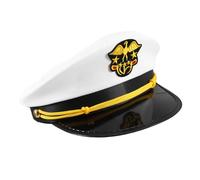 LIFKOME Sailor Hat for Boy Girl Captain Hat Embroidery Versatile Cosplay Accessory for Parties and Daily Wear Comfortable Fit for Head Circumference