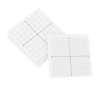 LIFKOME Self-Stick Note Pads Sticky Memo Notes 6 Pcs White Paper Grid Line for School Office Workspace