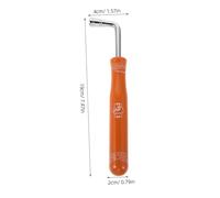 LIFKOME Shape Piano Tuner Spanner with Wood Handle Metal Guzheng Tuning Wrench for String Instruments Portable Compact Square Shaped Tool for Guzheng and Musical Instrument Tuning