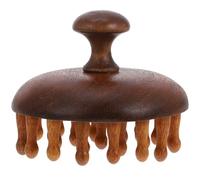 LIFKOME Shaped Sandalwood Hair Brush for Scalp Massage with Smooth Texture and Headache Relief, Practical Manual Scalp Massager Suitable for Relaxation and Hair Care