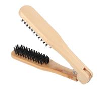 LIFKOME Shaped Wooden Hair Straightening Brush Comb Hair Straightener Tool for Women Easy to Use