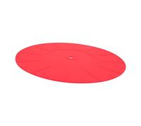LIFKOME Shockproof Static Vinyl Record Mat with Sunken Middle Label Design for Turntable Protection and Improved Audio Silicone Disc Pad for Home Audio Players