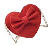 LIFKOME Shoulder Bag and Chain Strap Stylish Practical and Easy to Open and Close Heart Shape with Pu Material Fashionable and Elegant Cross-body Bag for Different Occasions