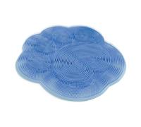 LIFKOME Silicone Cat Paw Foot Scrubber Mat Wall-Mounted Non-Slip Back Scrubbing Massage Pad for Shower Multifunctional Anti-Slip Foot Massager Mat Blue