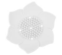 LIFKOME Silicone Flower Shaped Soap Dish Holder with Creative Draining Flexible Soap Tray for Bathroom Kitchen Wash Table