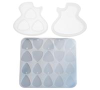 LIFKOME Silicone Guitar Pick Mold with Storage Box DIY Resin Mirror Surface Craft for Custom Plectrum Making Easy Clean Non-stick Material gift for for for for for for for Guitar Players