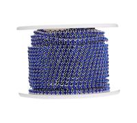 LIFKOME Silver Base Rhinestone Claw Chain for DIY Sewing Crafts Jewelry Making Decorative Crystal Rhinestone Close Chain for Cross Stitch Wedding Garments Handbags Cake and Candle